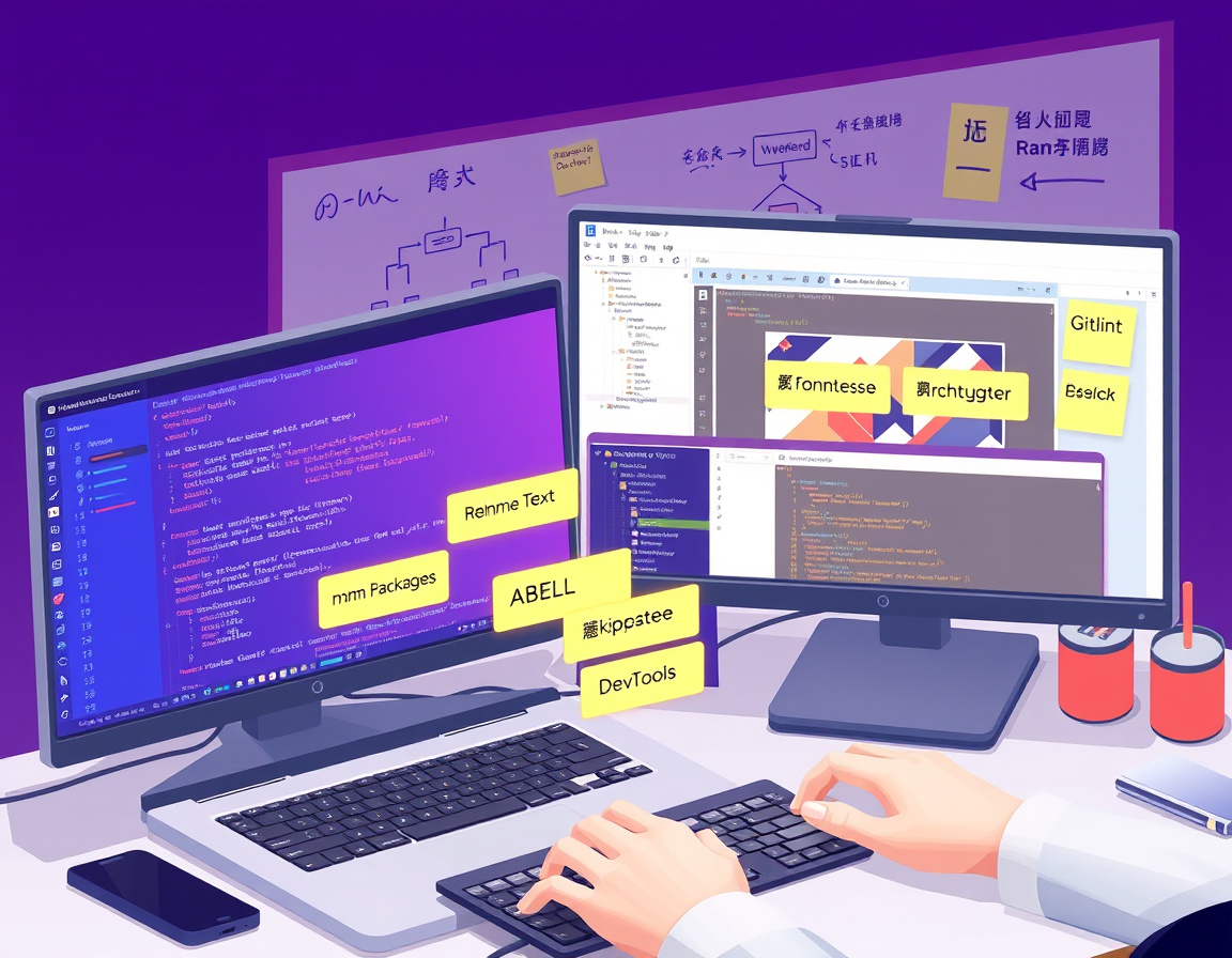 前端开发工具链示意