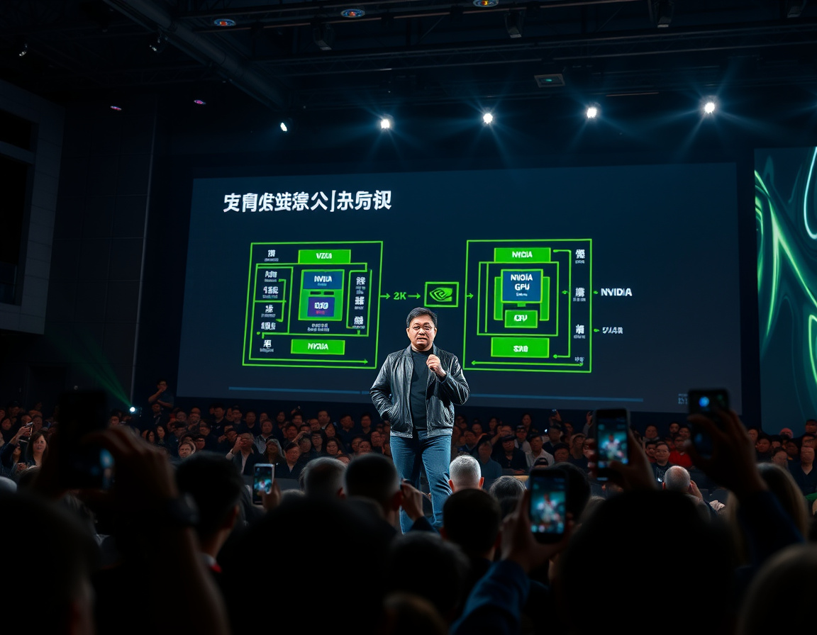 英伟达CEO黄仁勋发布会现场