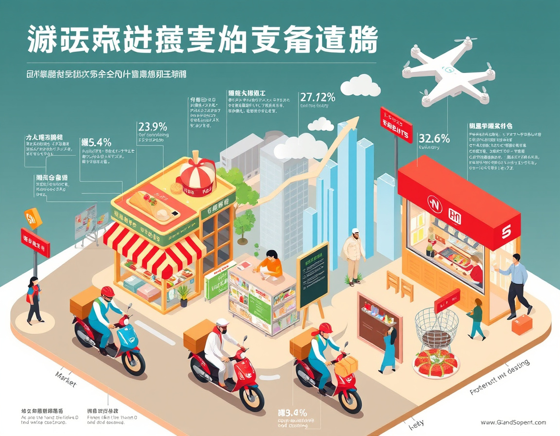 外卖行业格局变化图示 外卖行业格局变化图示