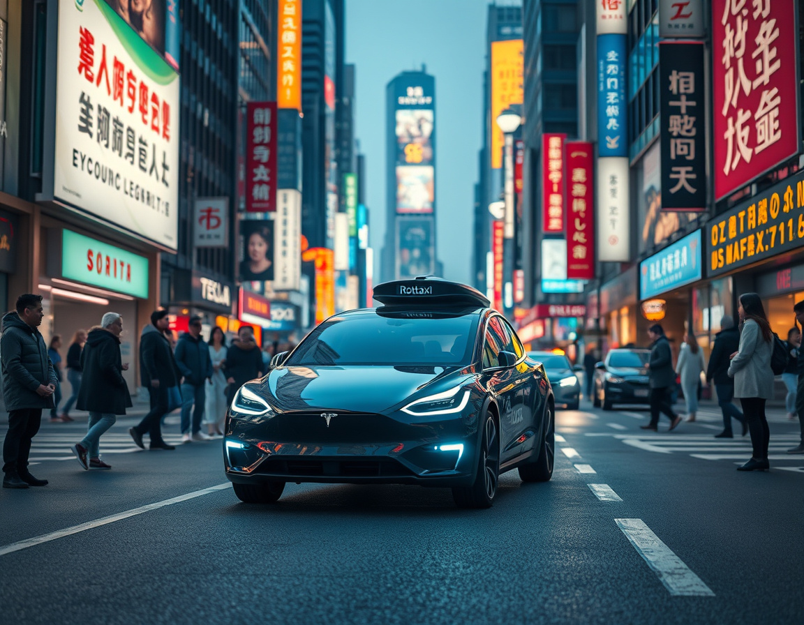 特斯拉Robotaxi上路实景