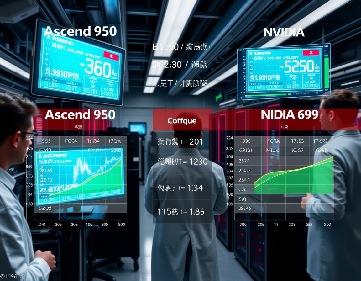 Ascend 950芯片与英伟达对比