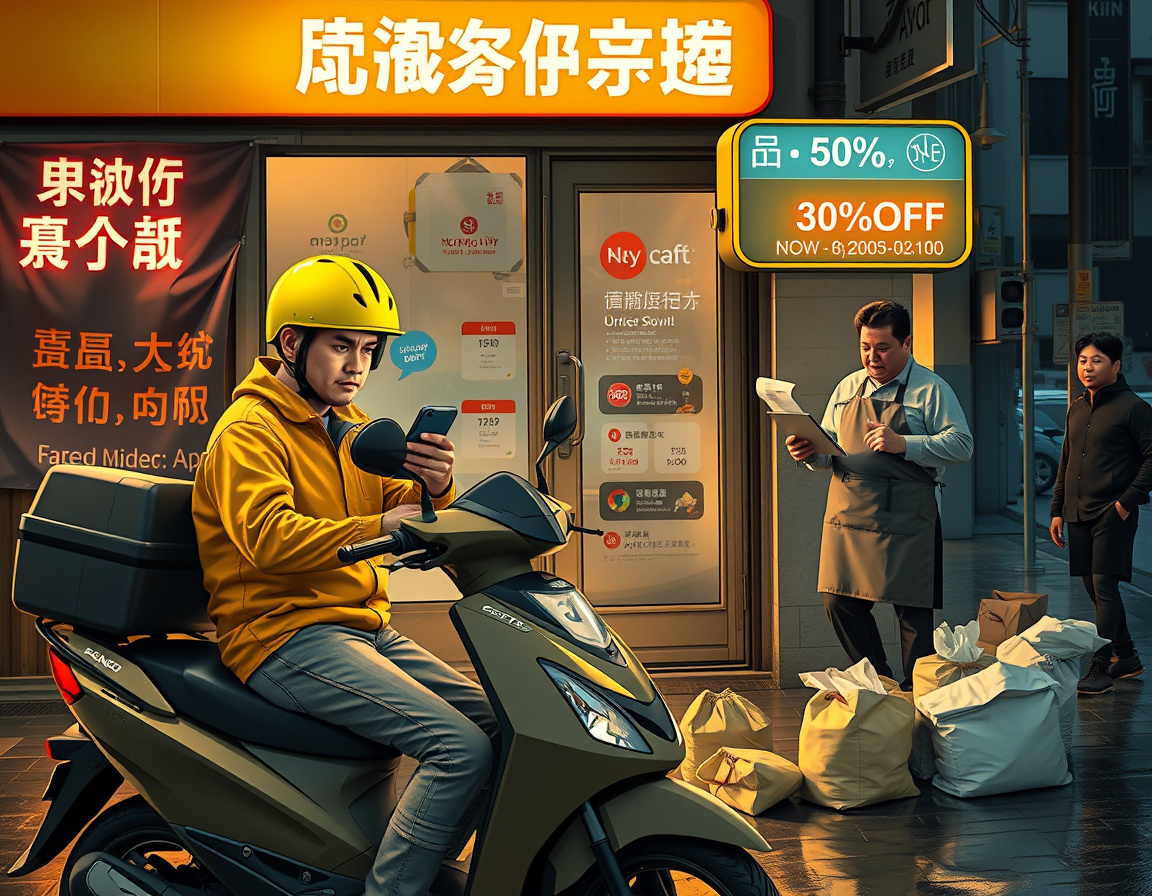 骑手与商家在补贴浪潮中的挣扎