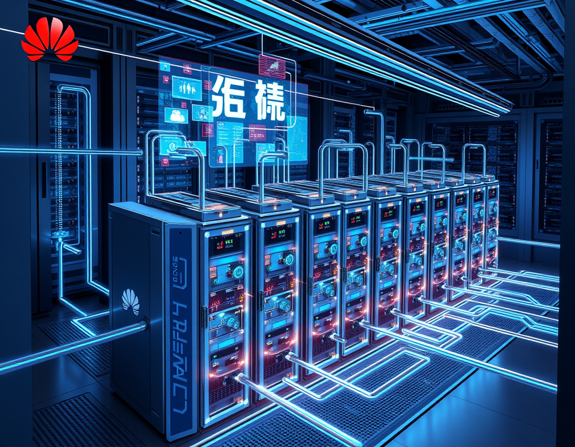 华为超节点集群技术突破示意图
