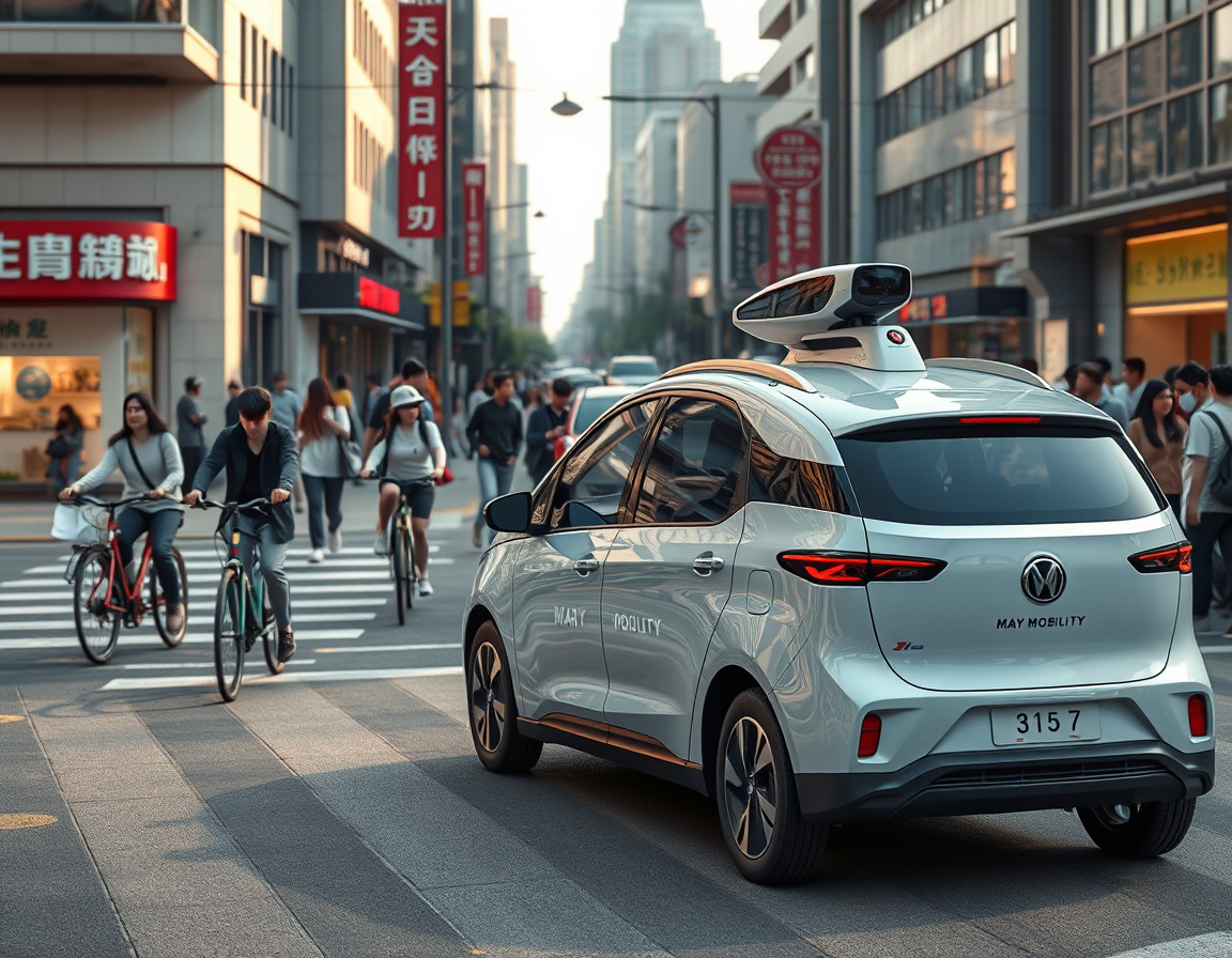 May Mobility自动驾驶车辆示意图