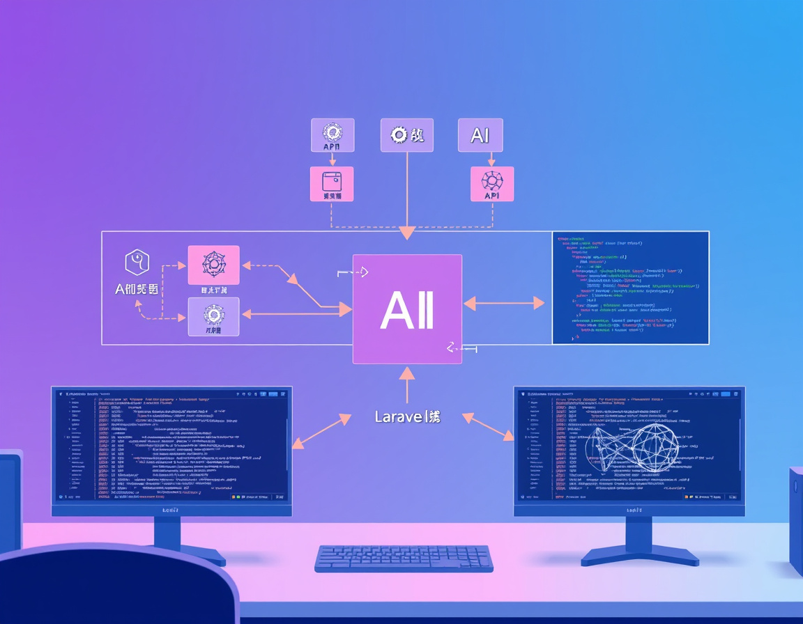 Laravel 12集成AI功能示意图 Laravel 12集成AI功能示意图