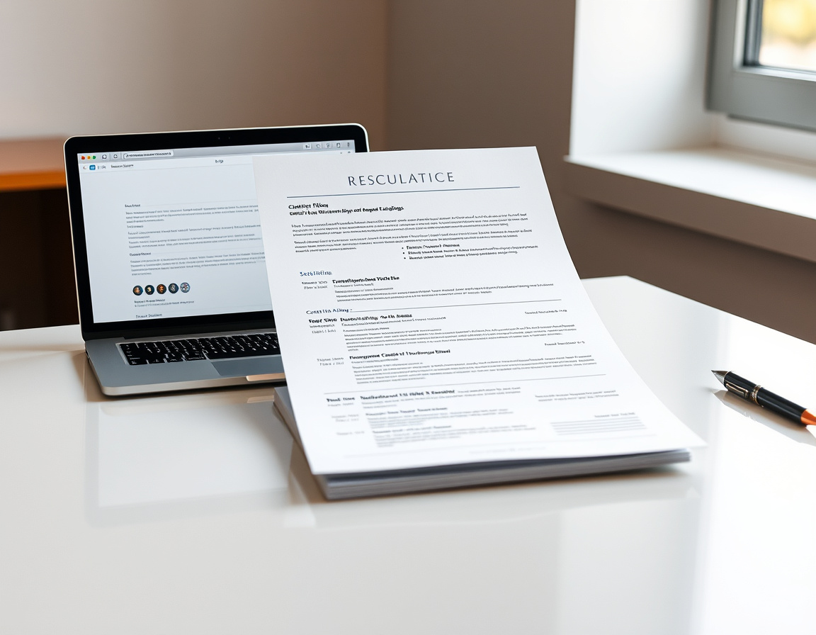 简历格式排版示意