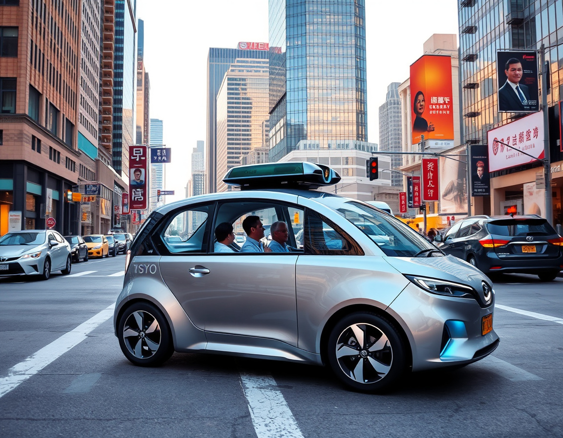 自动驾驶出租车在达拉斯街头