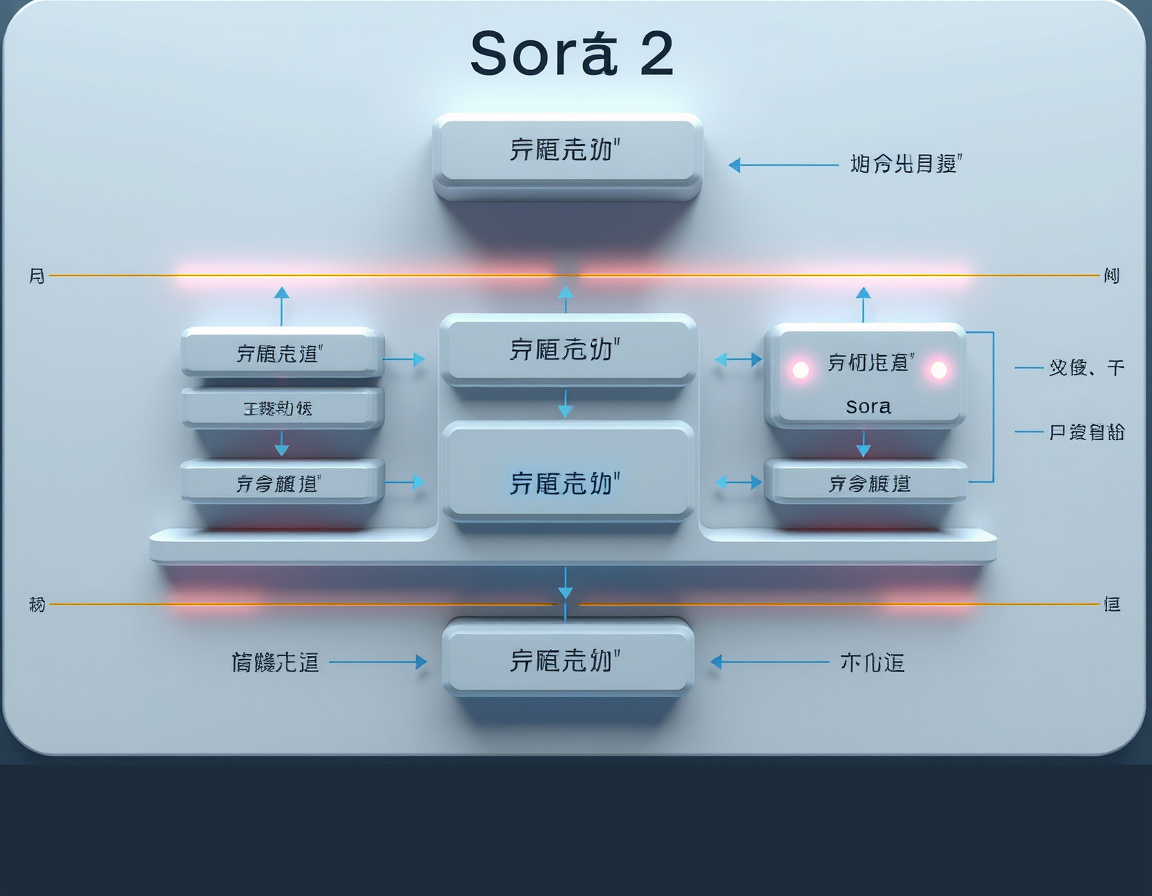 Sora 2技术架构示意