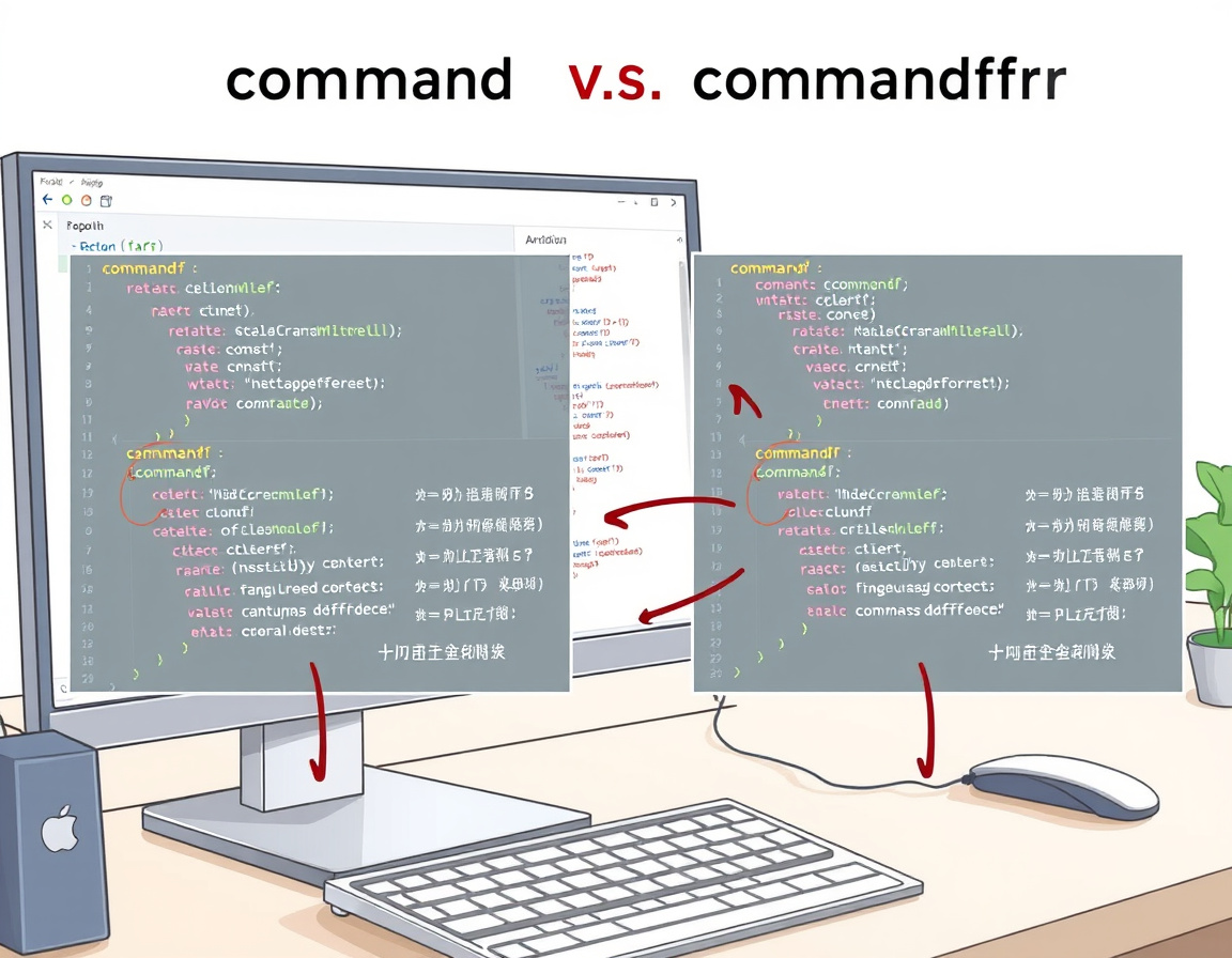 command 与 commandfor 的示意图