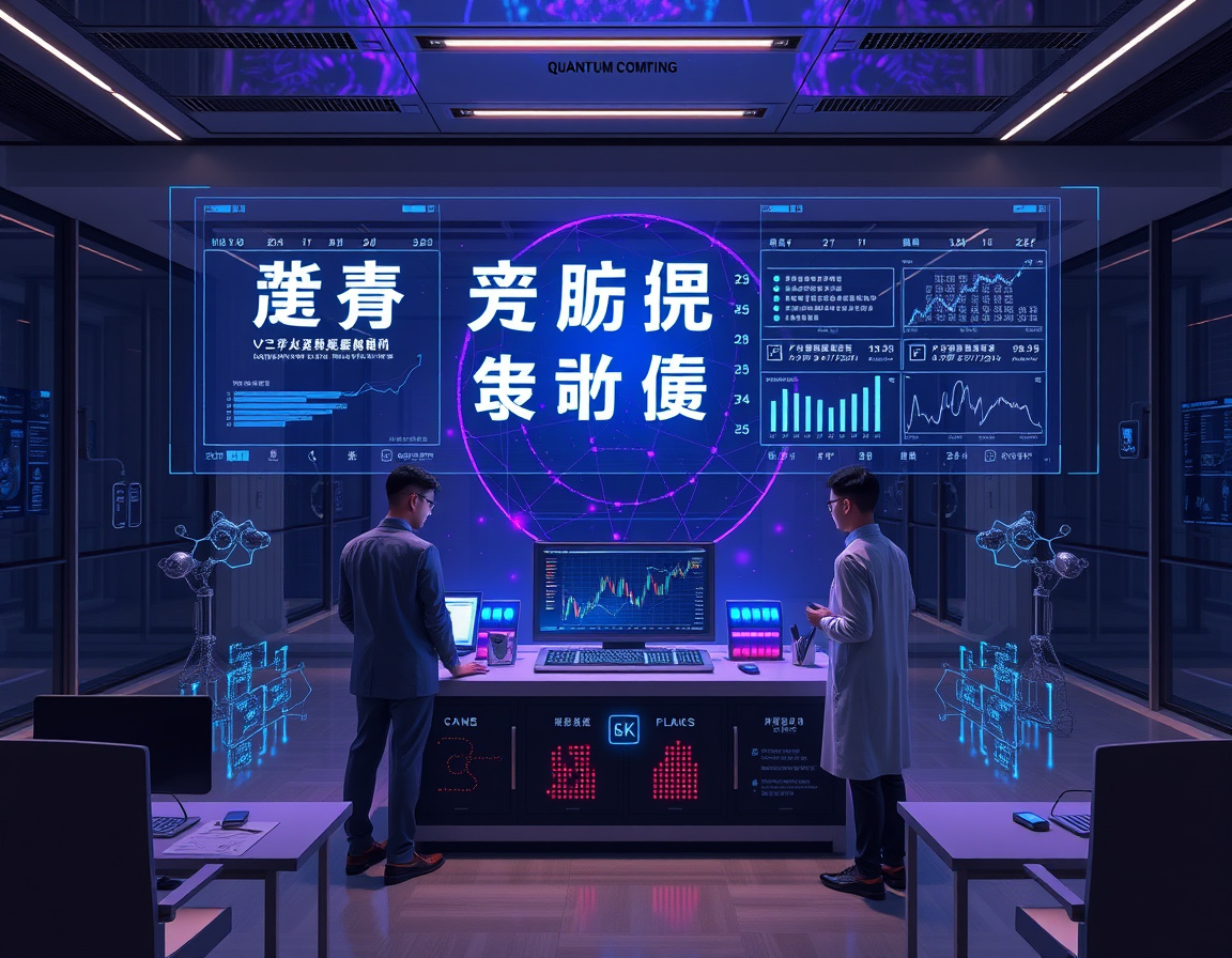 量子计算商业应用示意